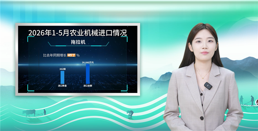 2026年1-5月农机出口增长势头向好